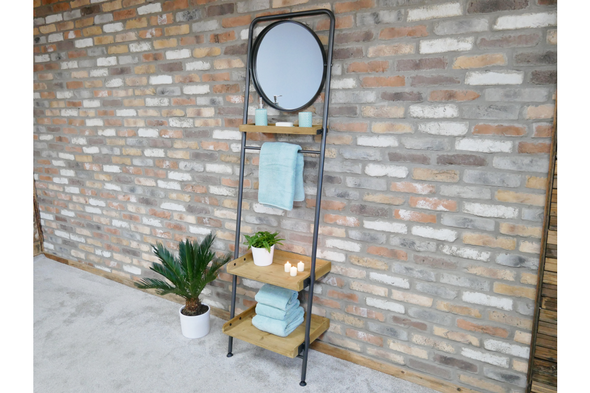 Shelving Rack with Mirror