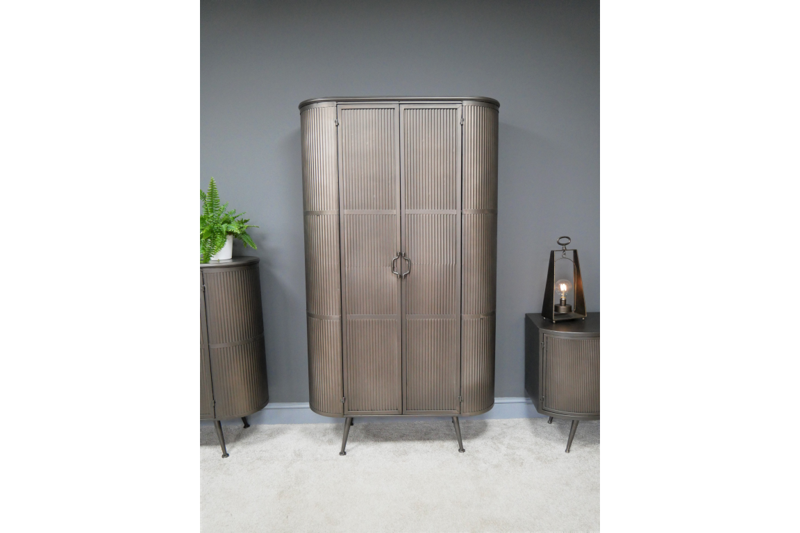 Tall Corrugated Metal Industrial Cabinet